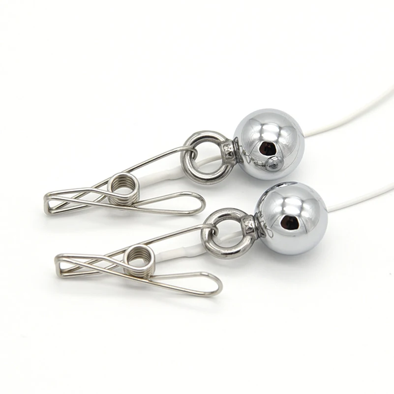 Металлический шарик электро шок зажимы для сосков зажим клитора эротический