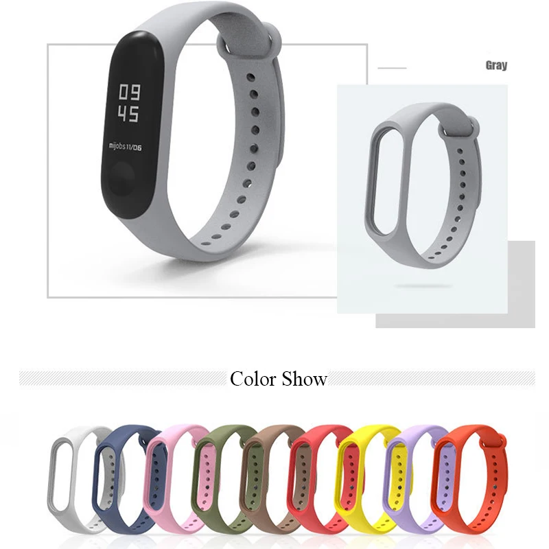 Ремешок Mjobs для браслета Xiaomi Mi 3 аксессуары mi band из ТПУ сменный ремешок 13 различных
