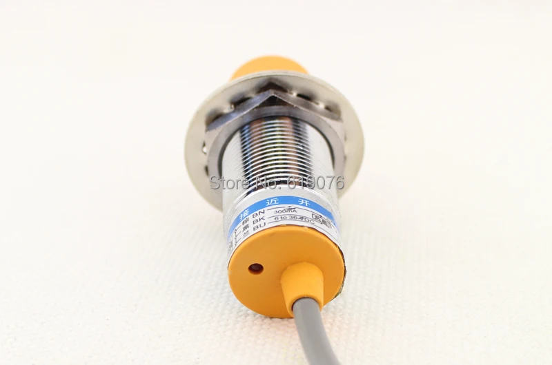 

5Pcs M24 Three Wire DC NPN NO+NC 10mm distance measuring Inductive proximity switch sensor -LJ24A3-10-Z/CX