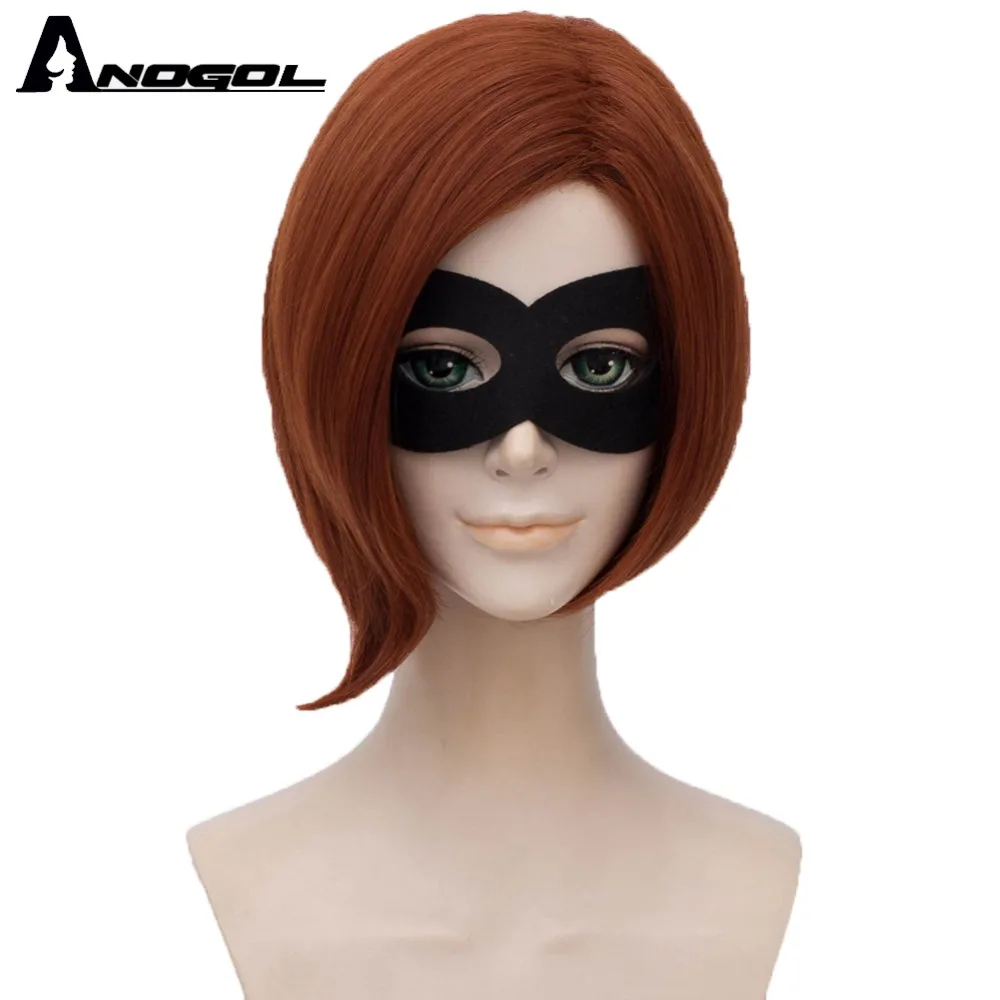 Anogol маска для глаз + Суперсемейка Хелен Парр Elastigirl короткие прямые синтетические