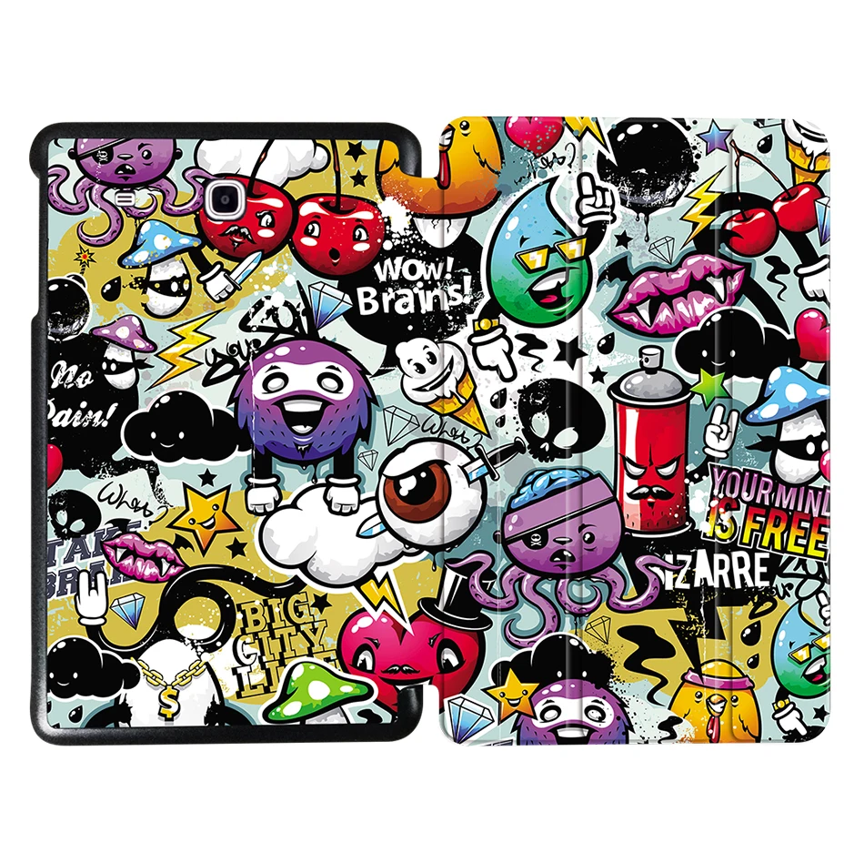 SS11 MTT чехол для samsung Galaxy Tab E 9,6 ''T560 SM-T560 T561 T565 T567V флип-чехол из полиуретановой кожи для планшета граффити защитный чехол - Цвет: SS11
