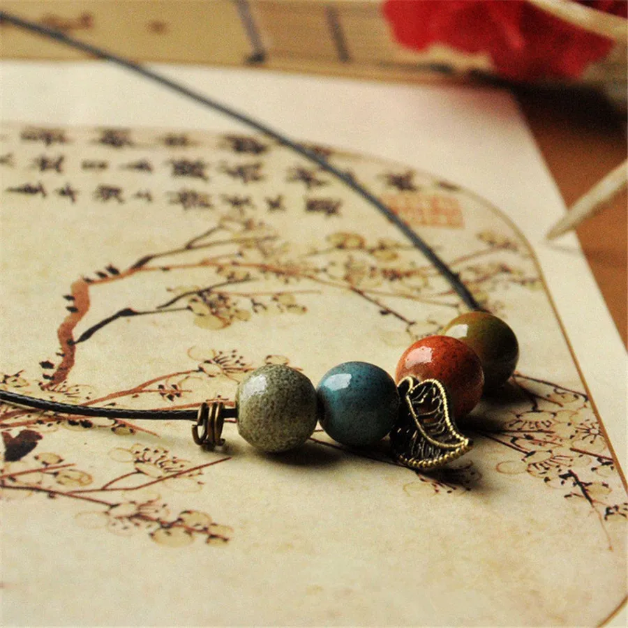 Модные Этнические стильные унисекс оригинальные керамические бронзовые