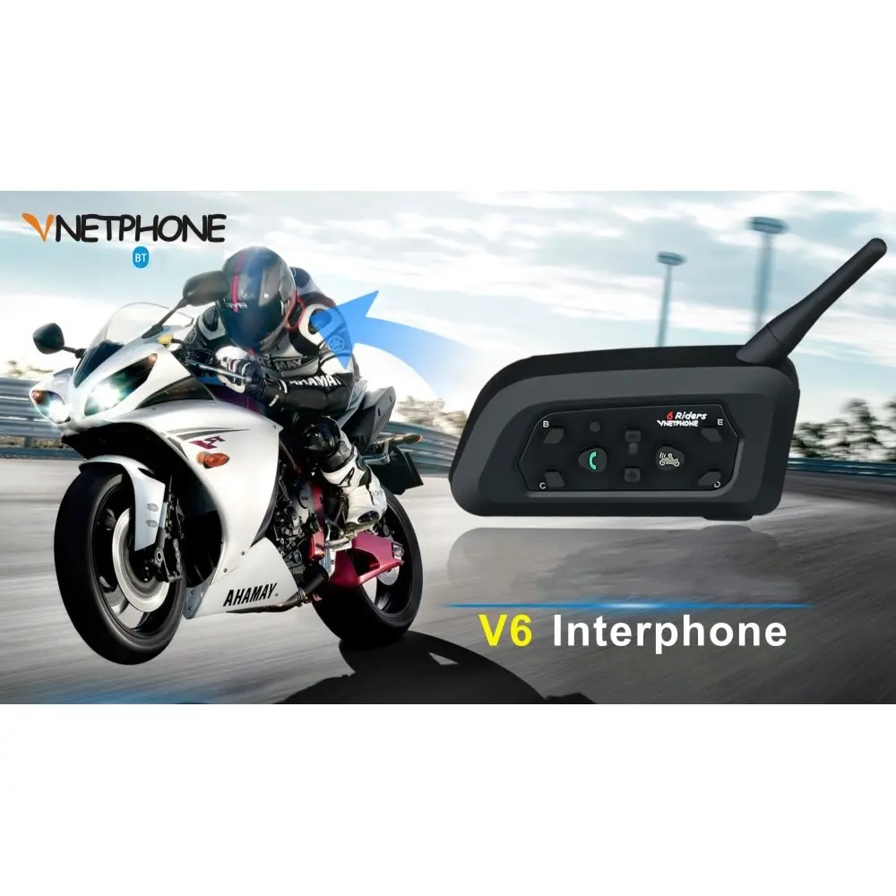 Универсальный беспроводной радиоприемник для мотоцикла BT Walkie talkie V6 1200