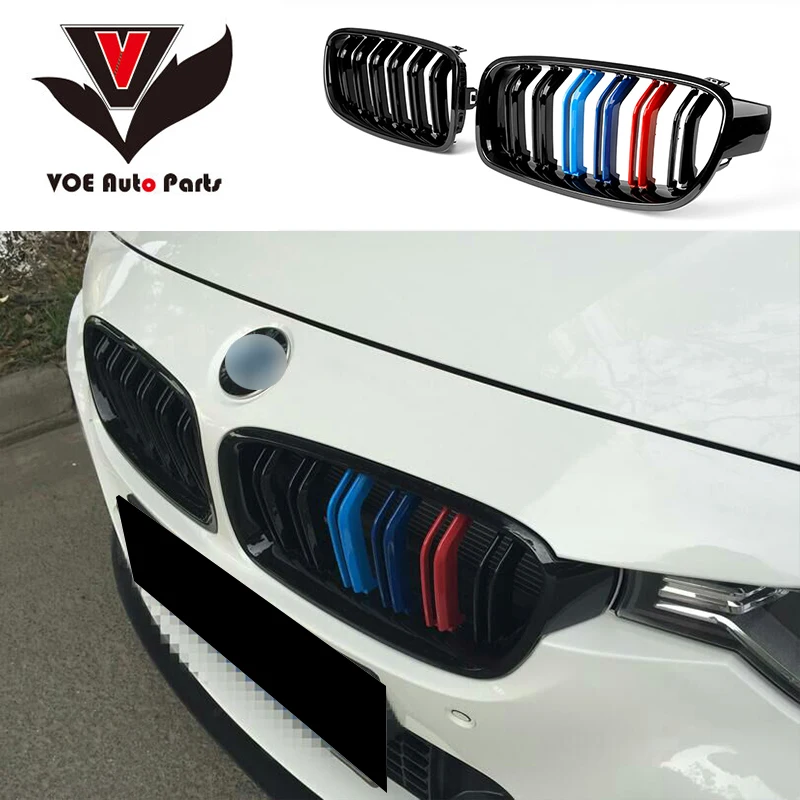F30 F31 ABS глянцевый 3 цветный M look автомобильный Стайлинг передний бампер гоночный