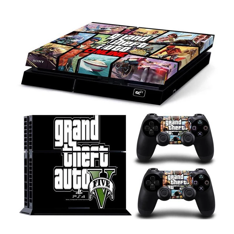Grand Theft Auto 5 GTA для PS4 консоли виниловые наклейки кожи контроллер Playstation Cover Skin 4 + 2