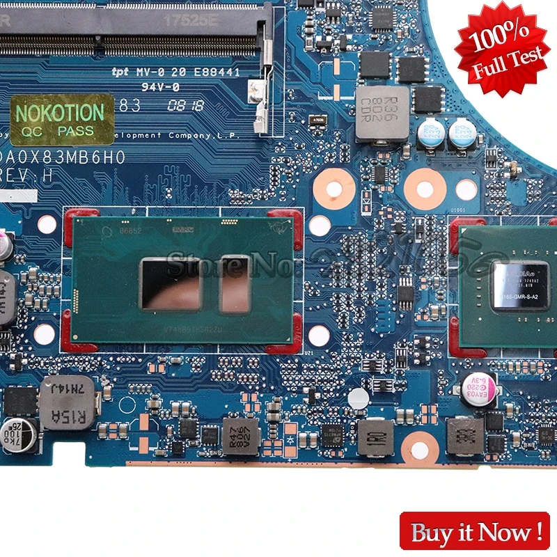 NOKOTION DA0X83MB6H0 материнская плата для HP 450 G4 Материнская ноутбука SR2ZV I7 7500U Процессор
