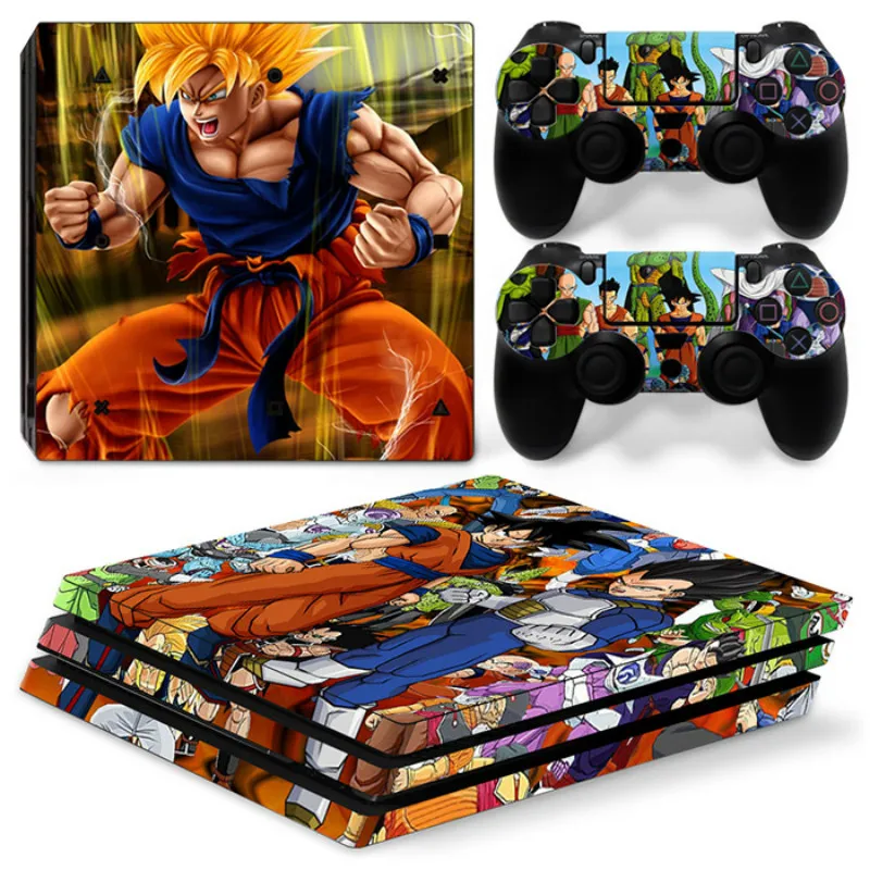 Виниловая наклейка для консоли Sony Playstation 4 Pro + на 2 контроллера игровых