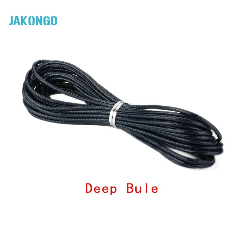 Черный плетеный шнур 2 мм нить для самостоятельного изготовления ювелирных