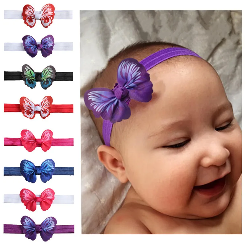 1 Piece Headwrap Baby Headbands Headwear Girls Hair Hairband Bow Tie Head Band Infant Newborn | Мать и ребенок