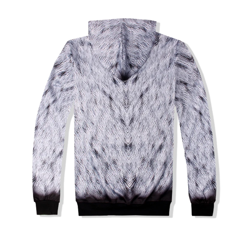 Szblaze Big White Snow Wolf Face 3D printed Long Sleeve Pullover Sweatshirts Men Workout Men/Women long pant Unisex Fashion | Мужская