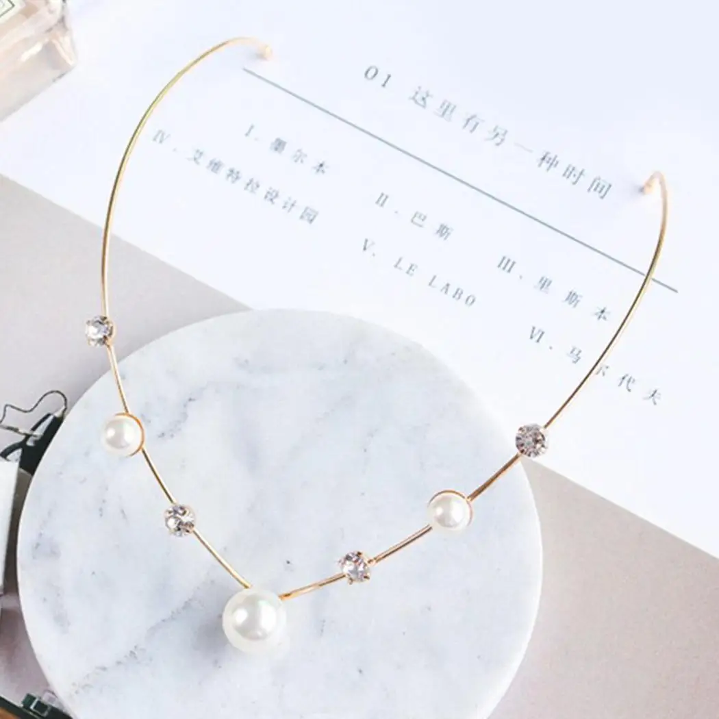 Модный головной убор для женщин заколка волос пластиковая с жемчугом аксессуары