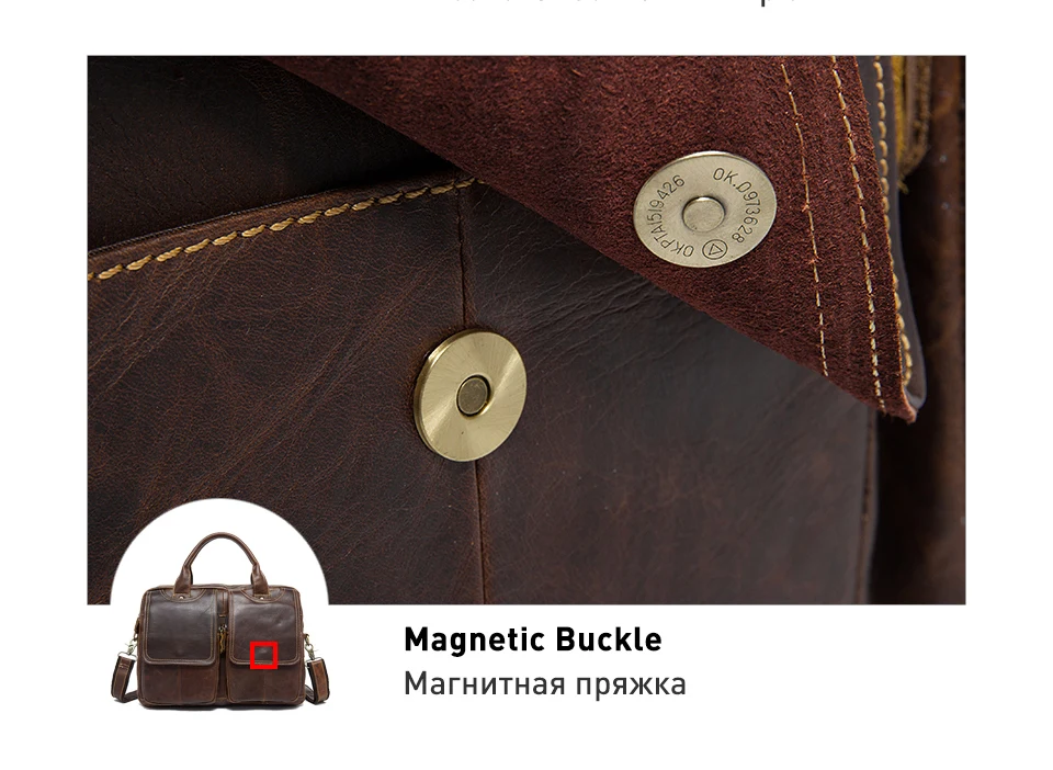 WESTAL, деловой мужской портфель, сумка, мужские сумки из натуральной кожи, 14 дюймов, сумка для ноутбука, кожаный мужской портфель, офисные/Компьютерные сумки 8002