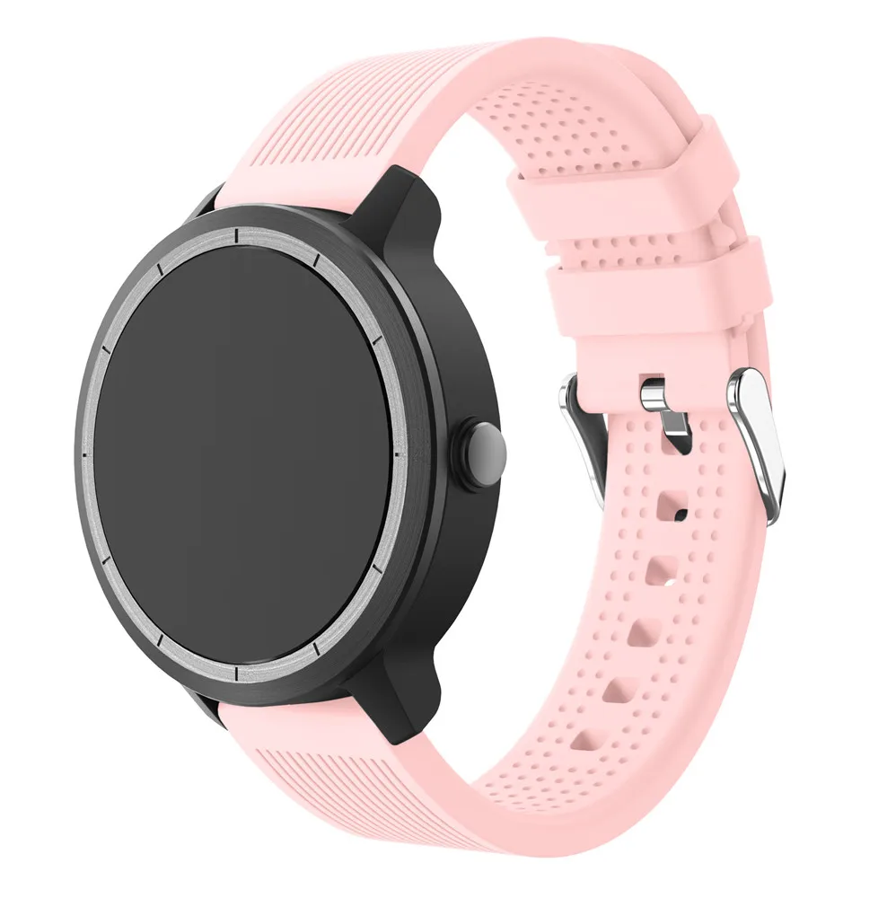 Мягкий силиконовый сменный ремешок для смарт-часов Garmin vivoactive3 vivomove HR смарт-браслет samsung Galaxy watch активный ремешок