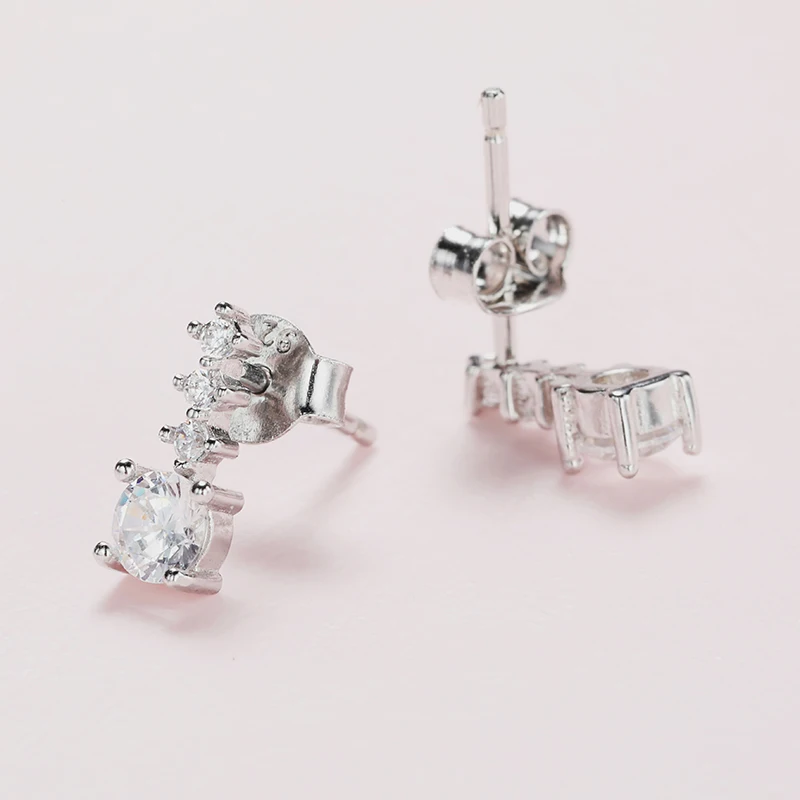 Одна пара модные серьги кристалл aretes de mujer 925 серебро moda красота висячие joyas RES00491