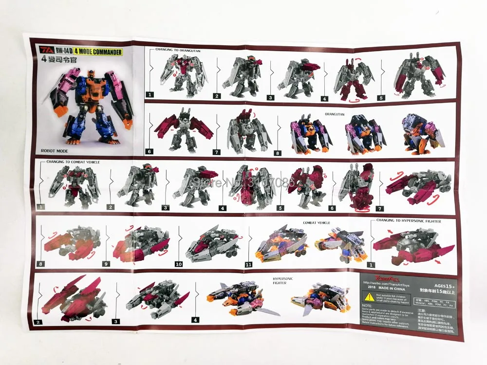 Трансформация TA BW04-D BW04D Convoy OP Commander Super Gorira Beast warrior фигурка робота игрушки