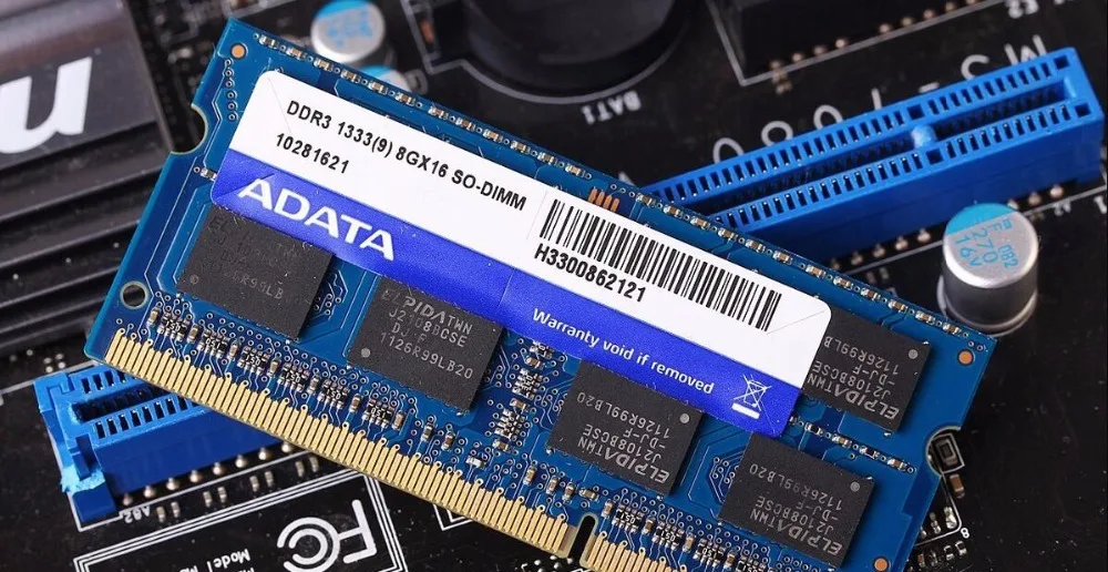 AData DDR3L 8 Гб 1333 МГц PC3-10600U DDR3 ОЗУ для ноутбука SO-DIMM 1600 12800 8G 204 оперативной памяти ноутбука памяти