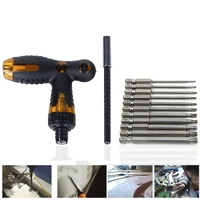 hakkin t style screwdriver handle ratchet wrench t handle screw driver kit with 75mm hex torx head drill screwdriver set bits