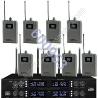 micwl wireless radio digital microphone system 8 beltpack 8 lavalier sets for stage karaoke performance etc