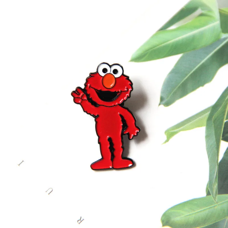 Брошь Улица Сезам и эмалированная булавка мультяшное животное Elmo печенье монстр