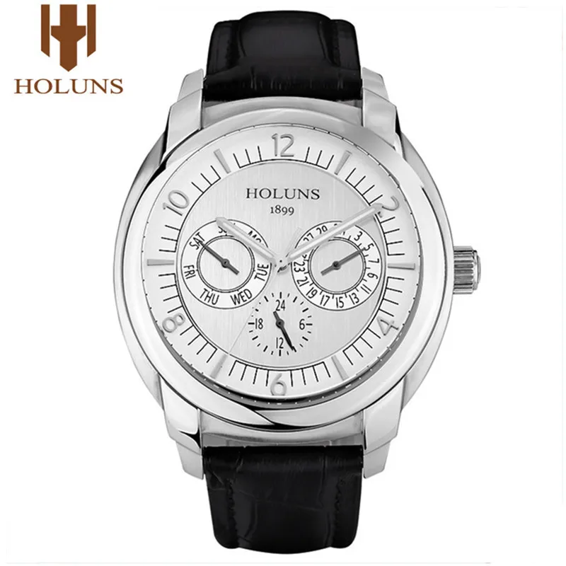 HOLUNS/Роскошные мужские часы кварцевые наручные спортивные деловые армейские из