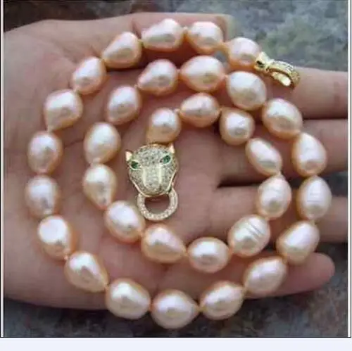 Ожерелье с жемчугом 18 дюймов леопардовой застежкой|pearl necklace|pink pearl necklacepink pearls |