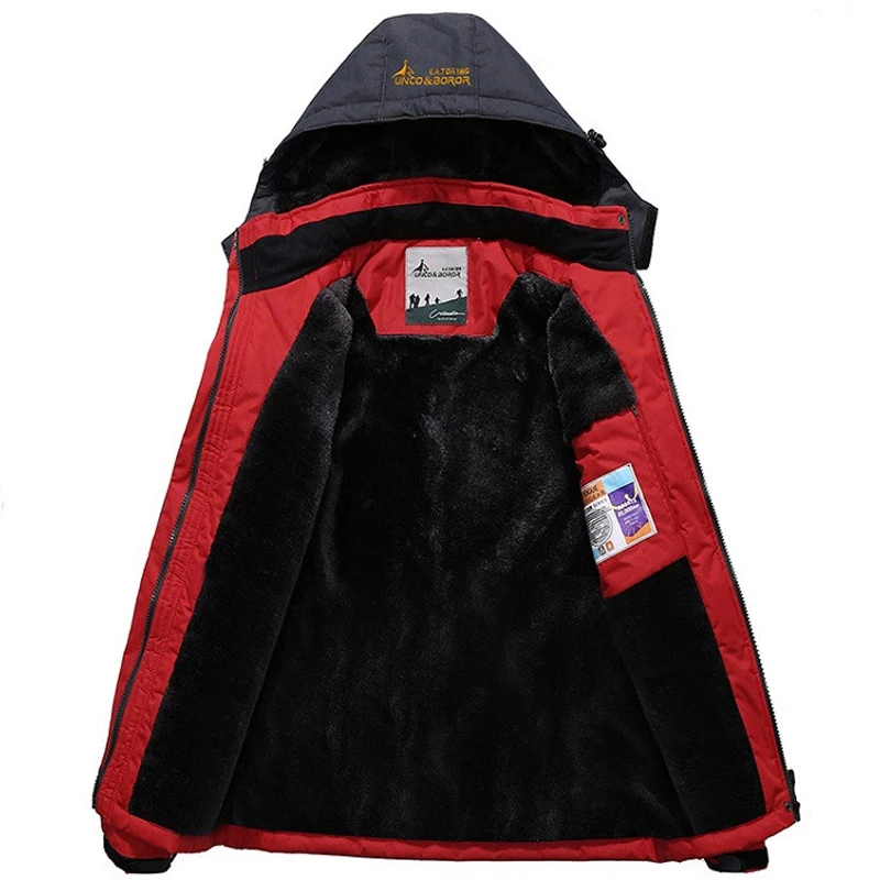 Мужская зимняя водонепроницаемая куртка на флисе Toppick уличная спортивная теплая