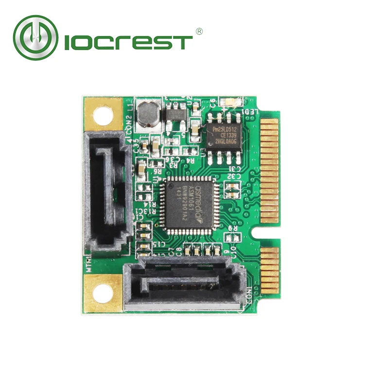 Плата контроллера IOCREST Mini PCI Express SATAIII 3 0 6Gbp/s ASM1061|mini pci-express|card controlcard card |