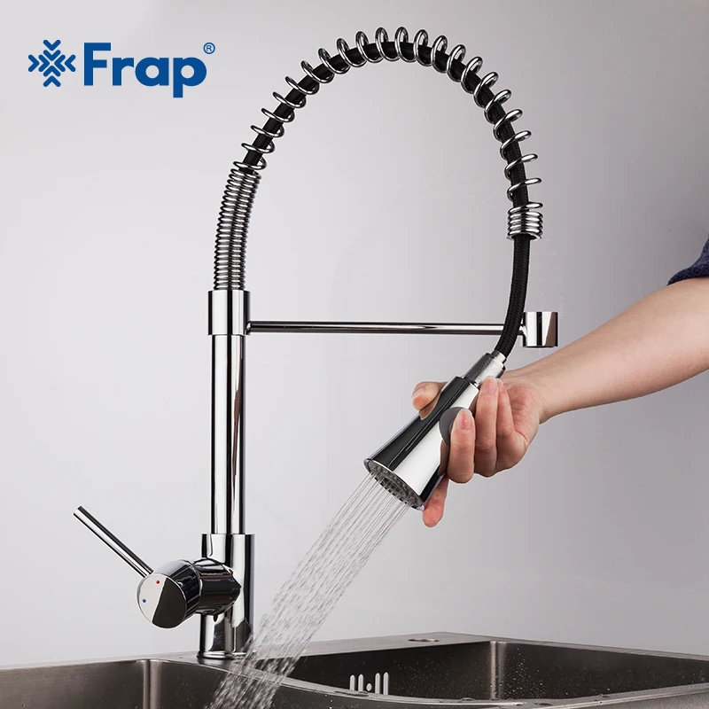 

Смеситель для кухни Frap f4452, смеситель для раковины из матового никеля с одной ручкой, установленный на палубе, для горячей и холодной воды
