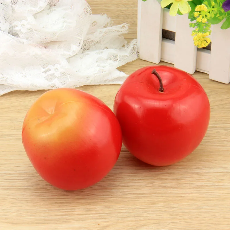 

050 Photographic model of plastic simulated red apple/PVC false apple/red Fuji apple dia7.7cm