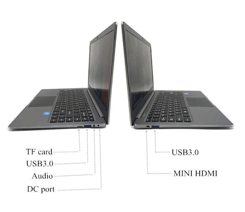 1920X1080P FHD Windows10 System Meatl case 14.1inch 6GB+64GB EMMC+SSD Apollo Lake N3450 Long Endurance Laptop Notebook Computer on.1920X1080P FHD Windows10 Система Металлический корпус 14,1-дюймовый ноутбук с 6 ГБ ОЗУ и 64 ГБ EMMC+SSD, Apollo Lake N3450, 