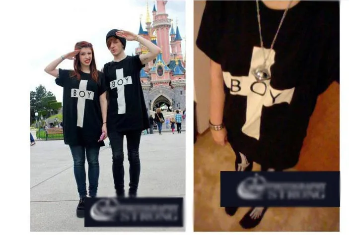 $11=NEW ARRIVAL!!!2013 summer BOY LONDON cross bigbang men's women's cotton t-shirt 4091 | Мужская одежда