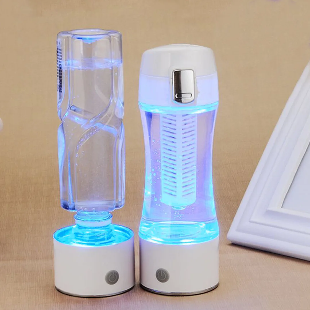 

New 1500ppb 400ML Rechargeable Bottle Hydrogen Rich Water Maker Ionizer Cup Generator