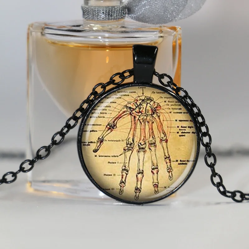 Женское ожерелье с подвеской в виде человеческой руки колье изображением