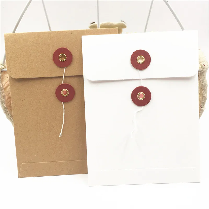 20 шт DIY бумажная коробка с окном белая/крафт бумага подарочная сумка открытка