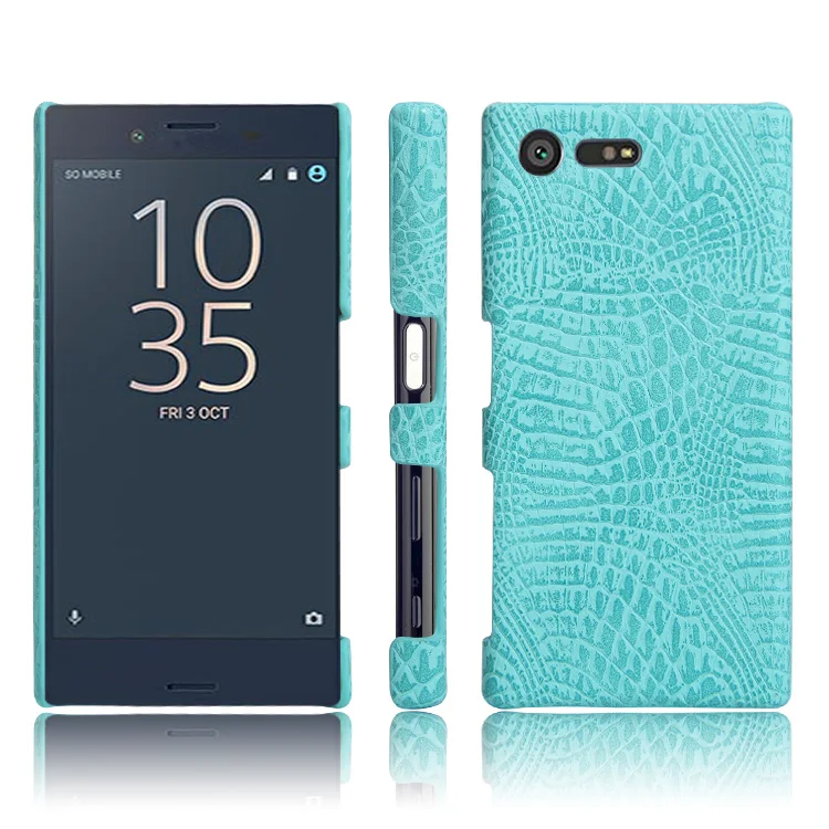Роскошный чехол из крокодиловой кожи для Sony Xperia X компактный с рисунком