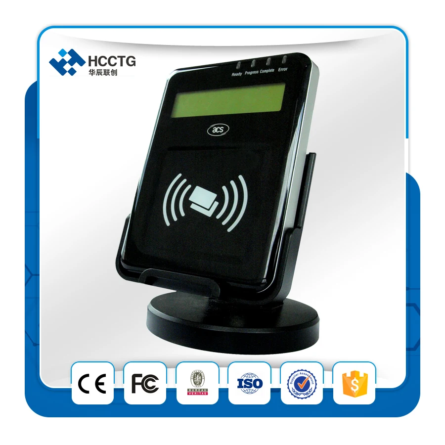 Горячая Распродажа! ПК связанный визуальный USB NFC/считыватель смарт карт с ЖК
