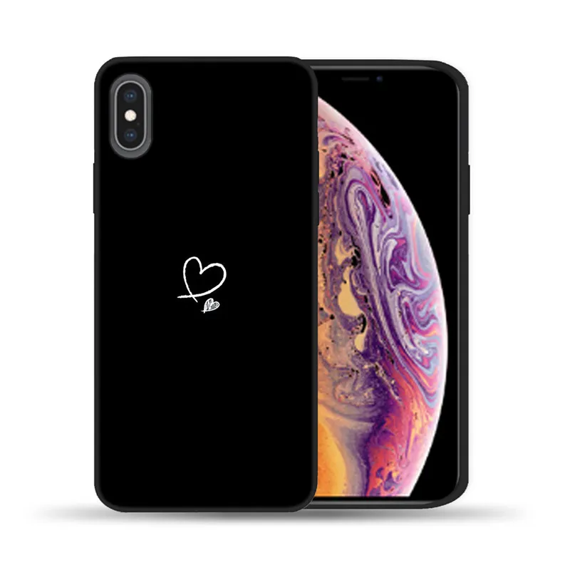 2 Силиконовый чехол для пары, чехол для iPhone X, 6, 6 S, 7, 8 Plus, 5, 5S, SE, Lover Plant, мультяшный чехол для телефона, чехол для iPhone 11 Pro, XS, Max, XR - Color: 2
