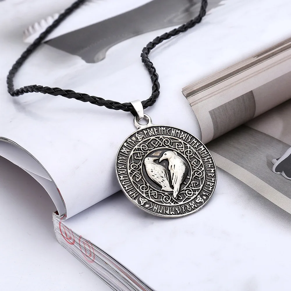 Амулет Odin Raven Talisman колье с кулоном в стиле викингов украшения для птиц Wicca