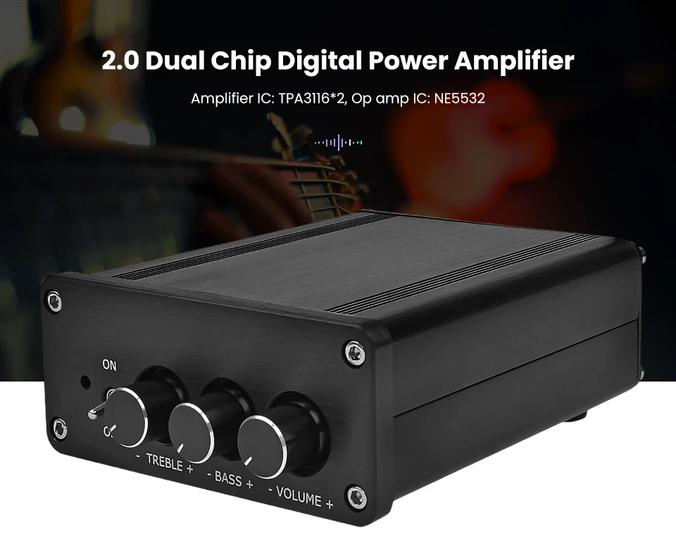 AIYIMA 100 Вт* 2 мини Hi-Fi TPA3116 2,0 канальный усилитель мощности Цифровой усилитель аудио стерео музыкальный усилитель класса D усилитель звука