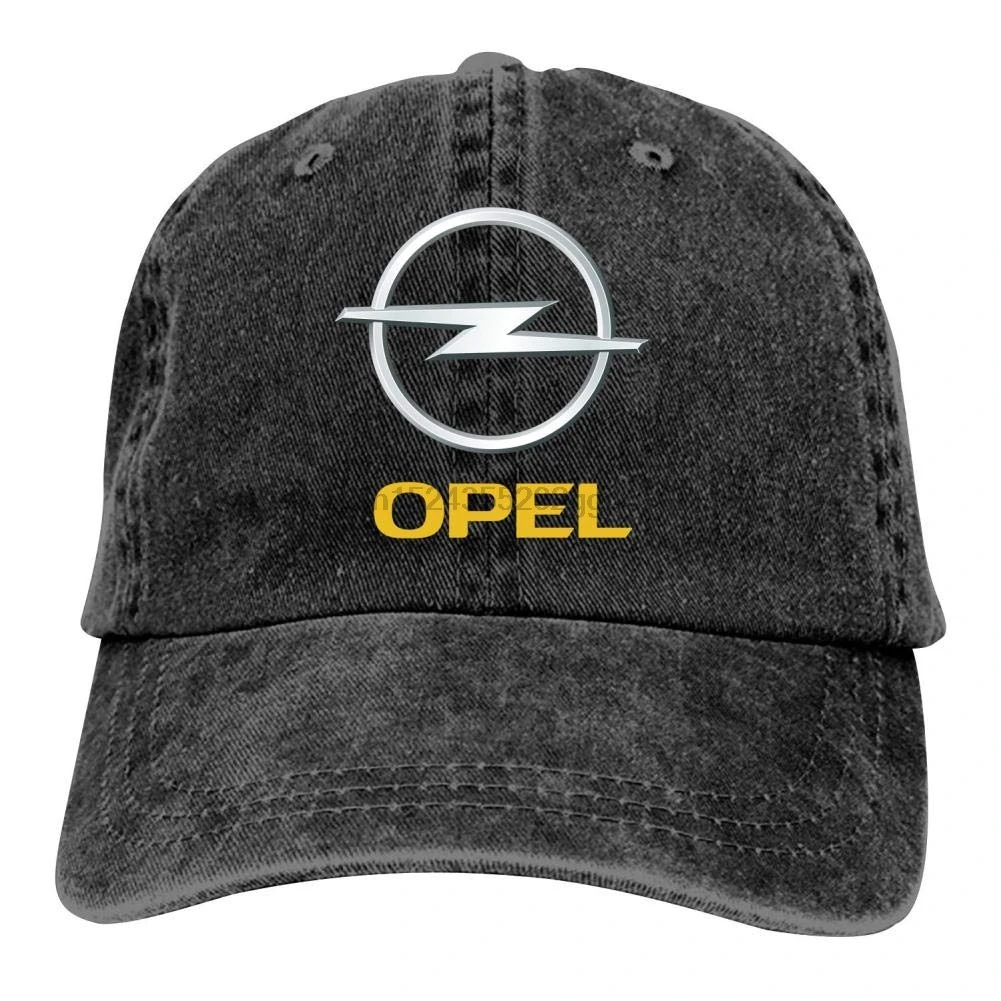 Унисекс Opel эмблема автомобиля логотип кепка Винтаж моющийся Ковбой шляпа