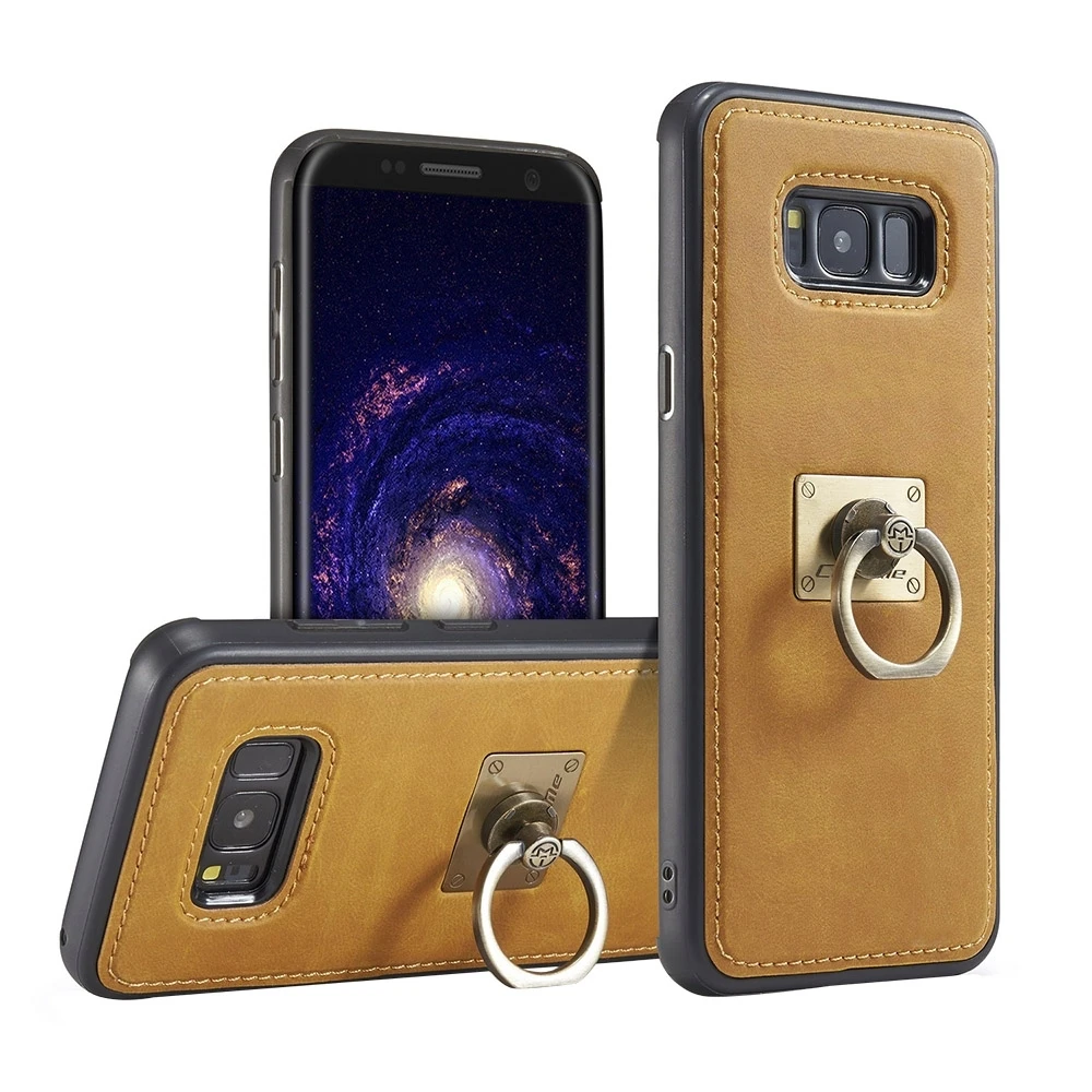 CaseMe for Samsung Galaxy S8 + G9550 Case Cover PU Crazy Horse Texture Magnetic Protective Back with Ring Holder Lanyard |