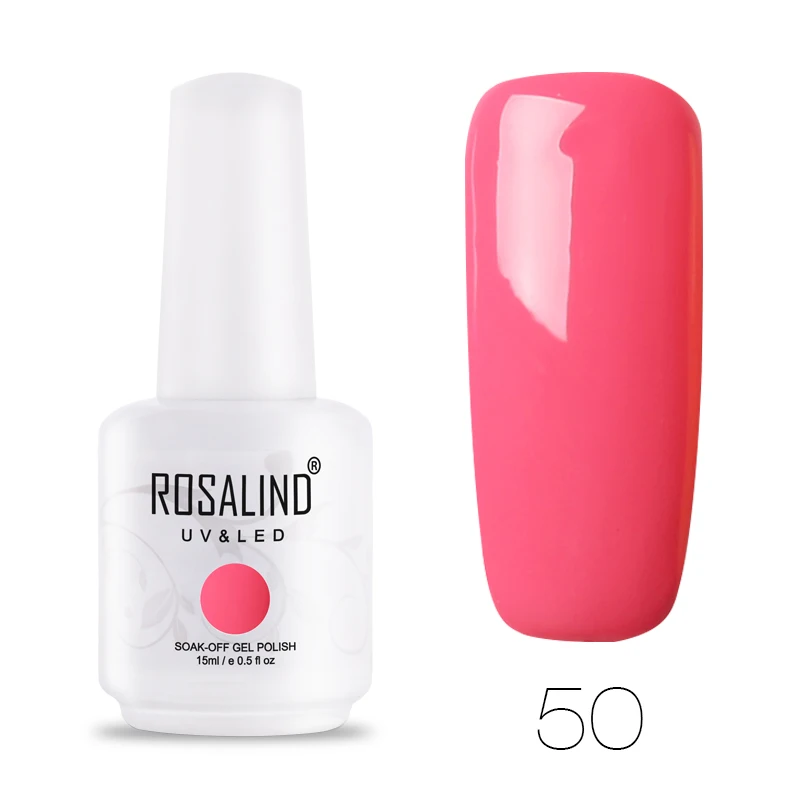 RH50 ROSALIND Гель-лак для ногтей Набор для маникюрный лак Vernis полуперманентный УФ все для ногтей искусство основа грунтовка Гель-лак верхнее покрытие - Цвет: RH50
