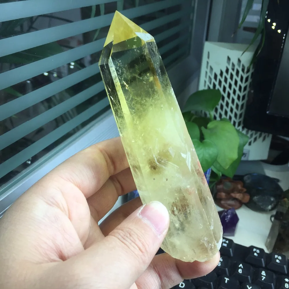 200 г AAA + прозрачный камень natuurlijke stenen en mineralen цитрин кварцевые кристаллические