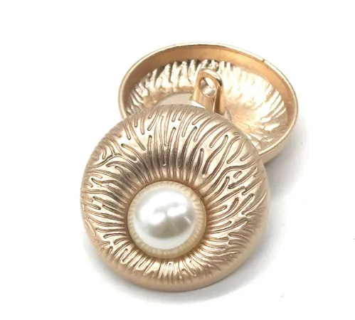 NO1 Size 25mm 10 шт., новинка, модная куртка с металлическими жемчужинами и пуговицами, аксессуары, пальто, пальто, свитер, рубашка на пуговицах 25 мм - Цвет: NO1 Size 25mm