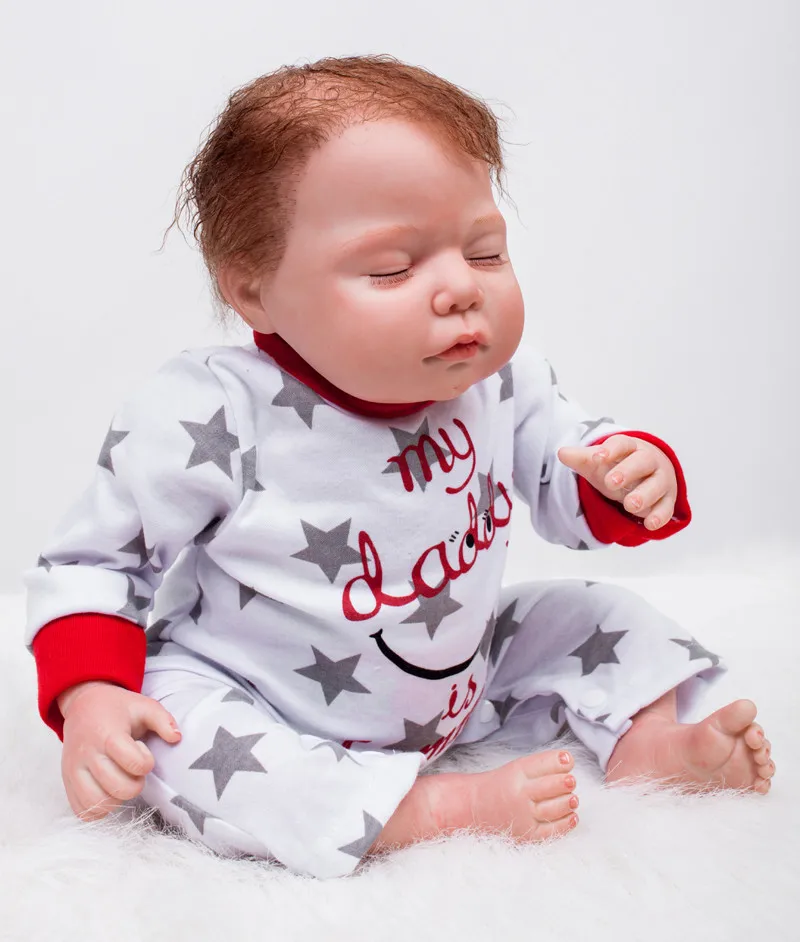 

22" silicone reborn dolls for sale 100% handmade reborn dolls babies creative gift for girls lover bonecas de pano