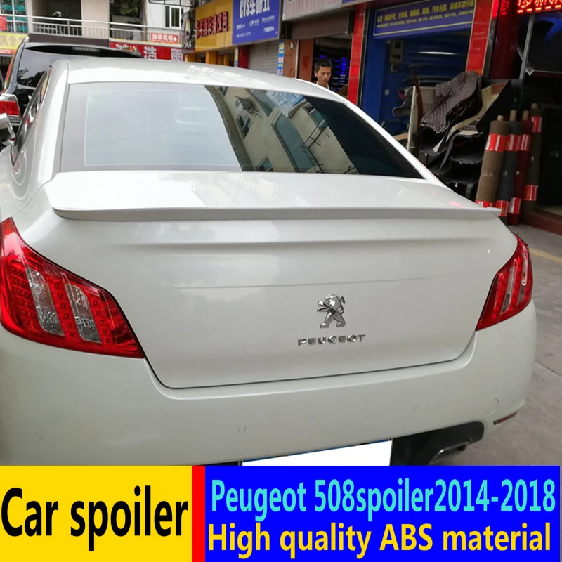 Для Peugeot 508 спойлер 2014 2018 высокое качество абс материал Автомобильный задний