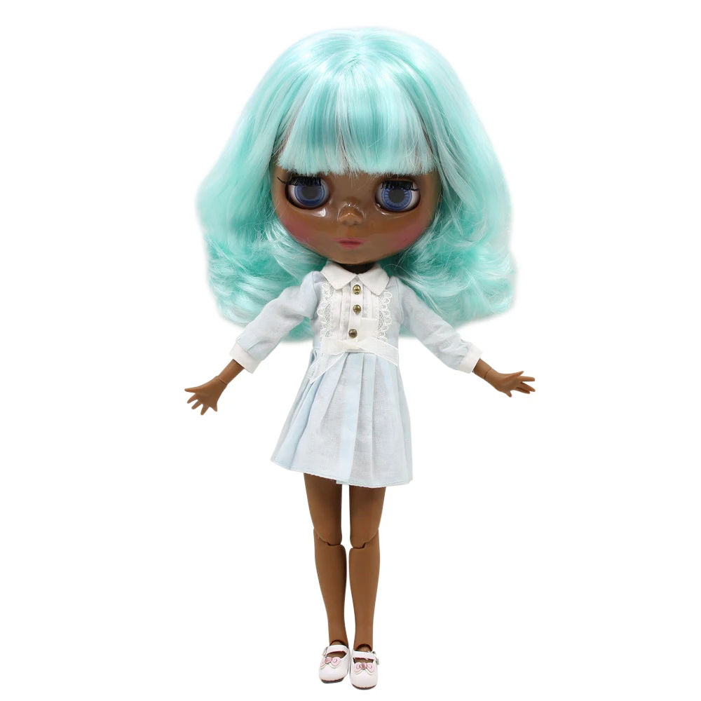 Кукла Blyth ICY DBS супер черная темная кожа для суставов темные золотые волосы с