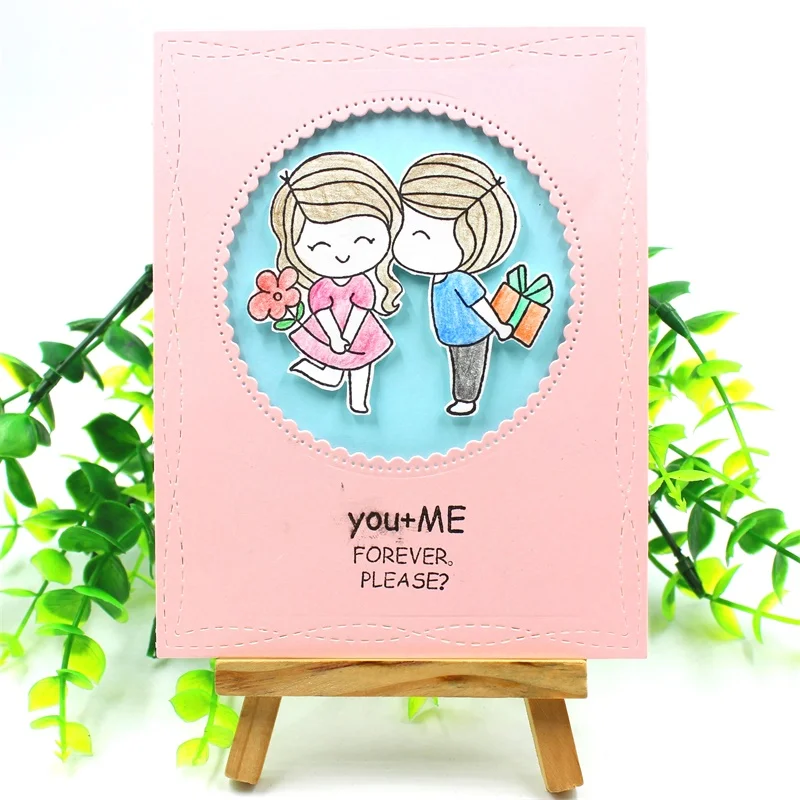 Прозрачные силиконовые штампы KSCRAFT Love You для скрапбукинга сделай