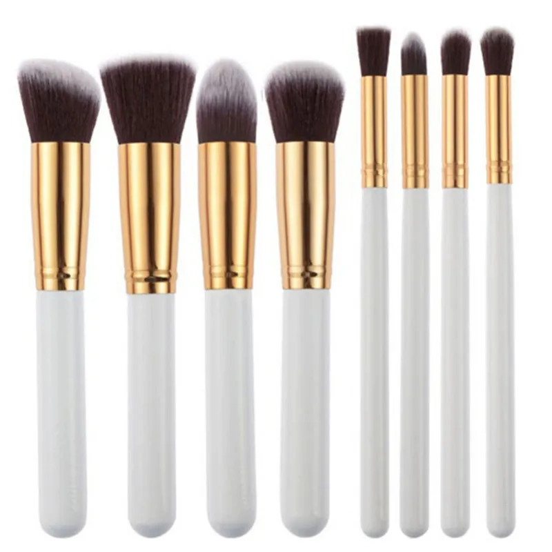 8 шт./компл. набор кистей для макияжа Pro Kabuki Cosmetics Foundation Loose Powder Blusher Nasal Shadow Liner кисти