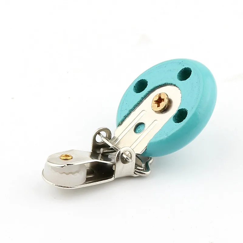 5 шт. бирюзовые деревянные аксессуары для детской соски цепочки браслеты